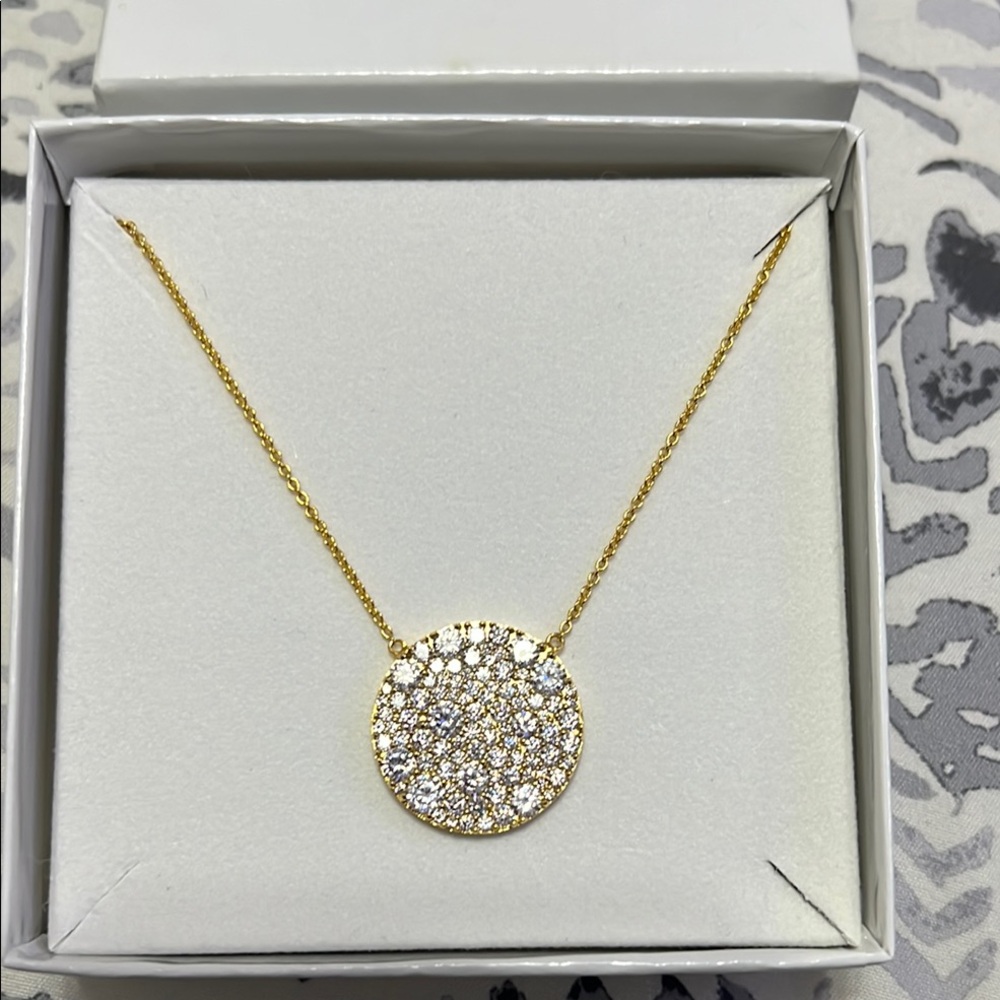 Elegant Gold and Silver Pendant Necklace by Jennifer Miller